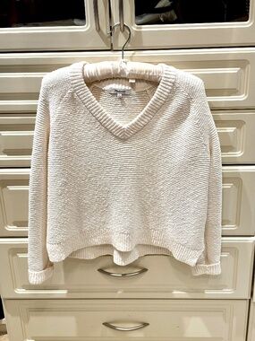 Madewell 100% Cotton V-Neck Sweater Size Small